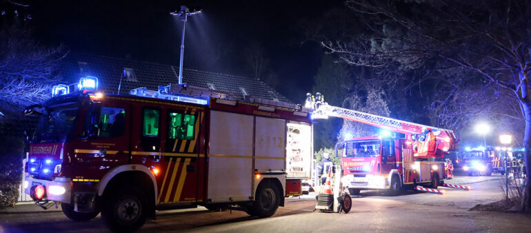 Gebäudebrand im Ortsteil Löhne Gohfeld 25.02.2021