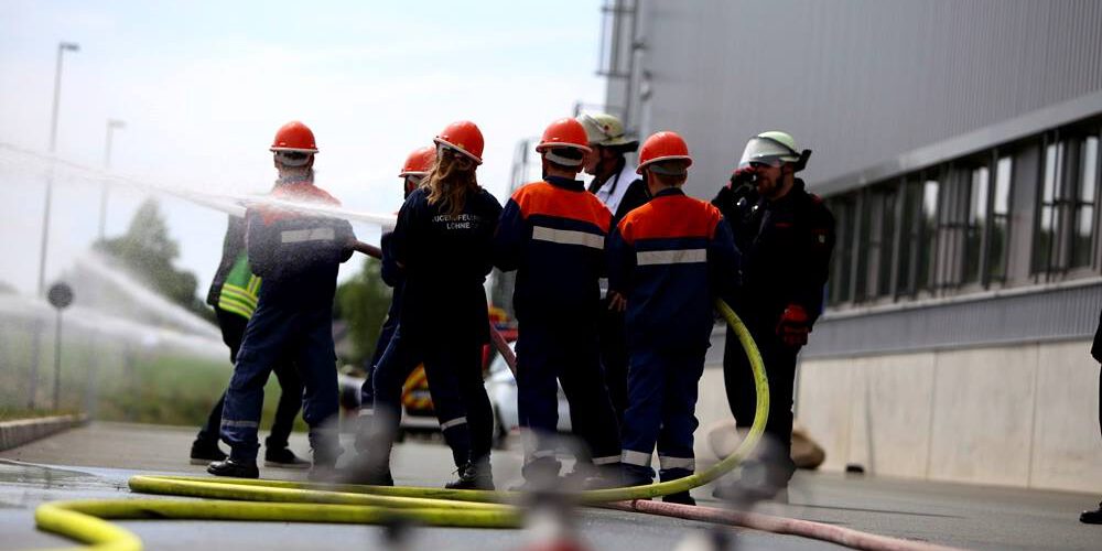 Stadtuebung Der Jugendfeuerwehr 1