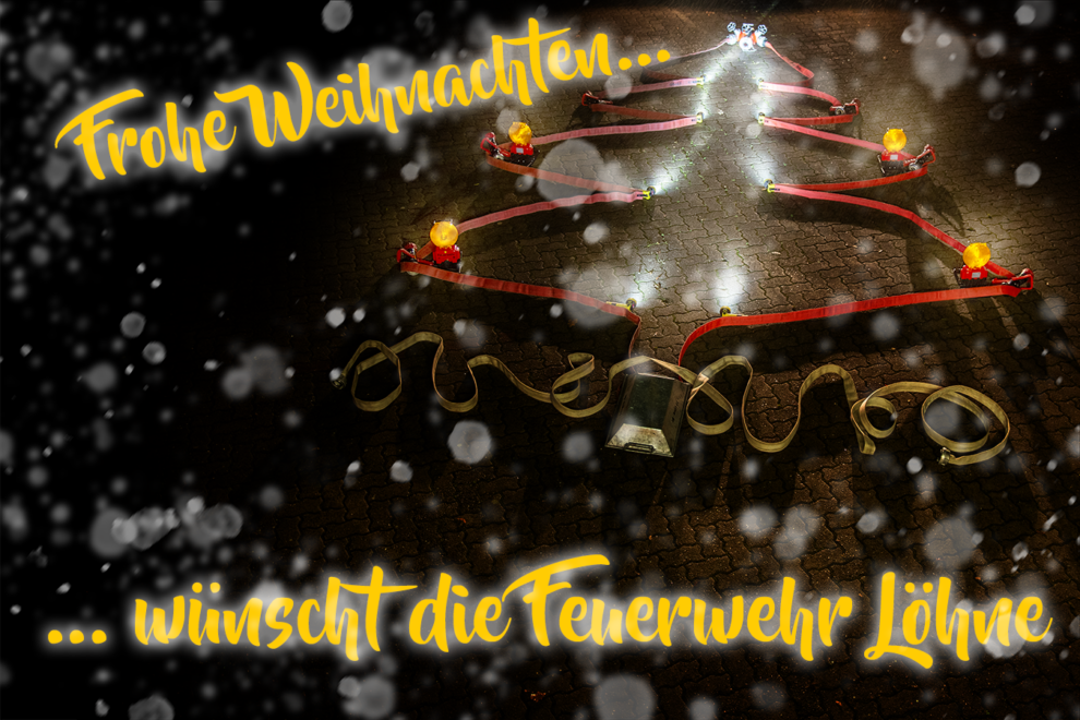 Feuerwehr Loehne Weihnachtsbaum 2021
